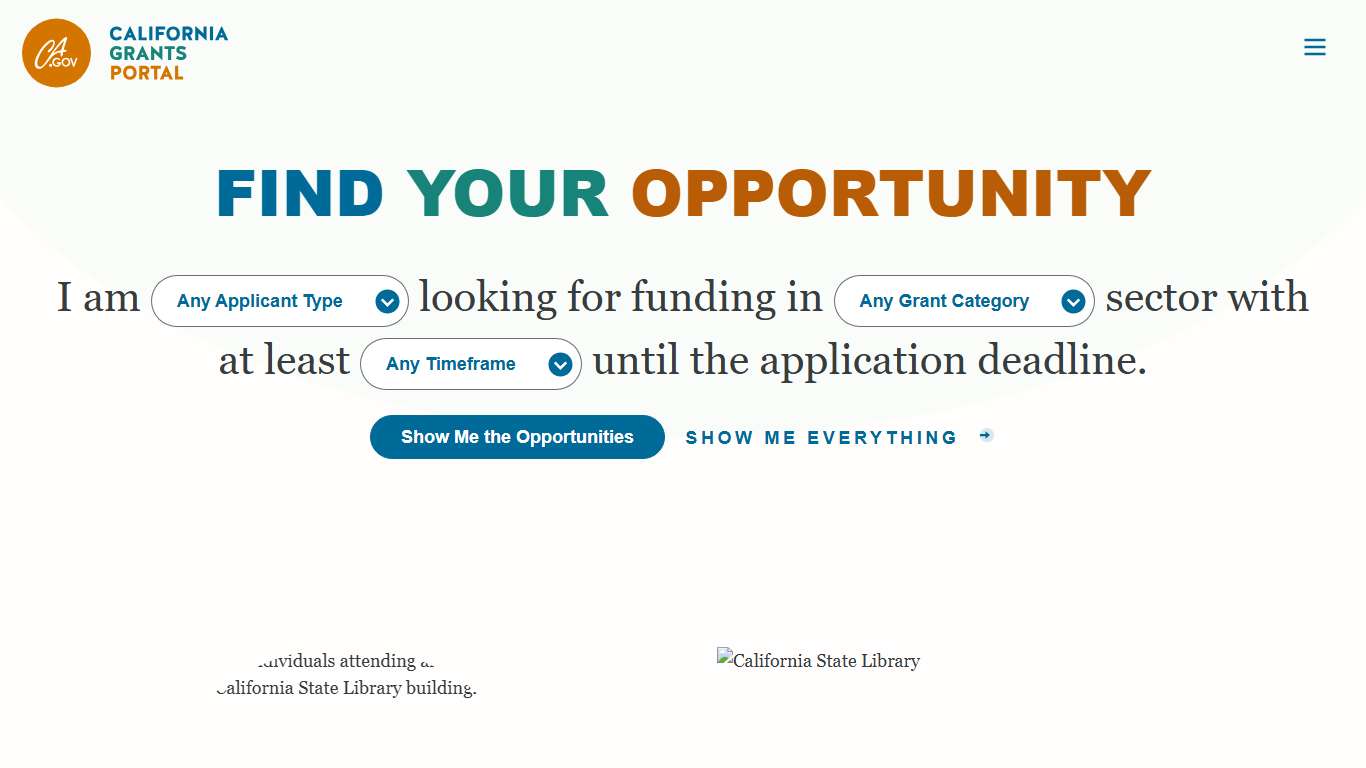 Home - California Grants Portal